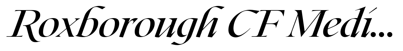 Roxborough CF Medium Italic